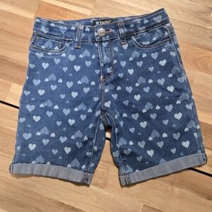 Tractr Blue Heart Print Kids Shorts